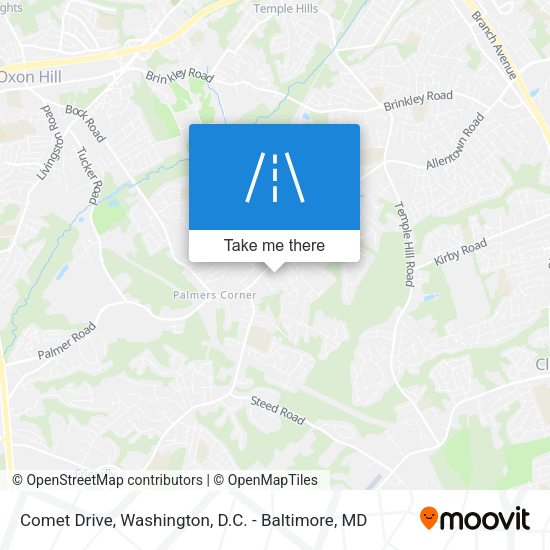 Comet Drive map