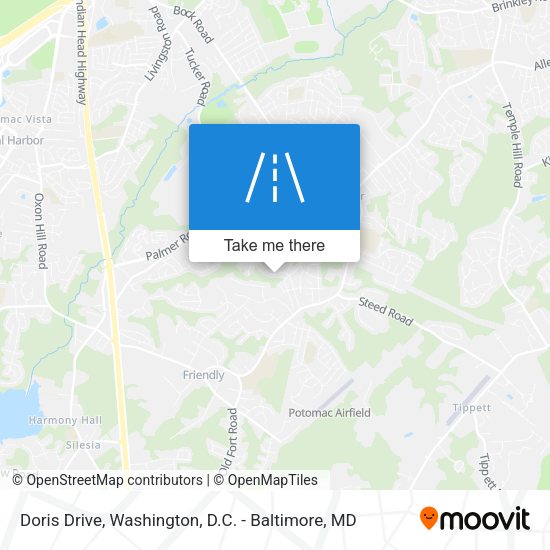 Doris Drive map