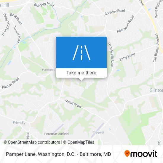 Pamper Lane map