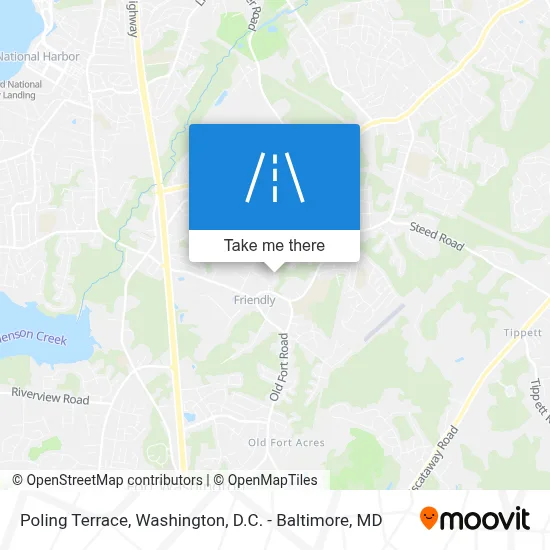 Poling Terrace map