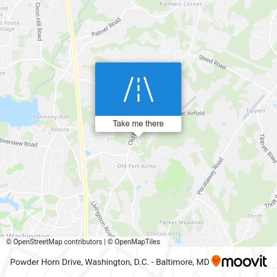 Mapa de Powder Horn Drive