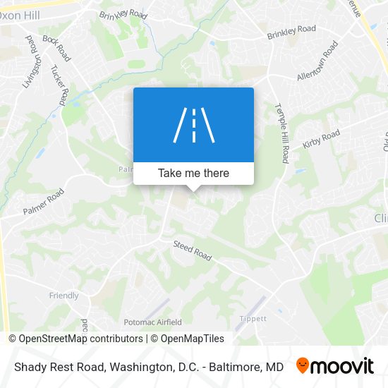 Shady Rest Road map