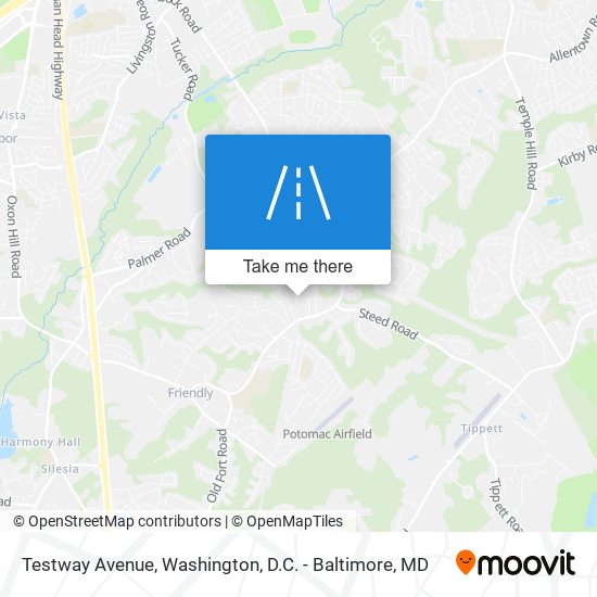 Mapa de Testway Avenue