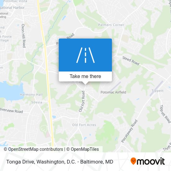 Tonga Drive map