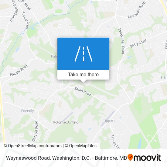 Wayneswood Road map