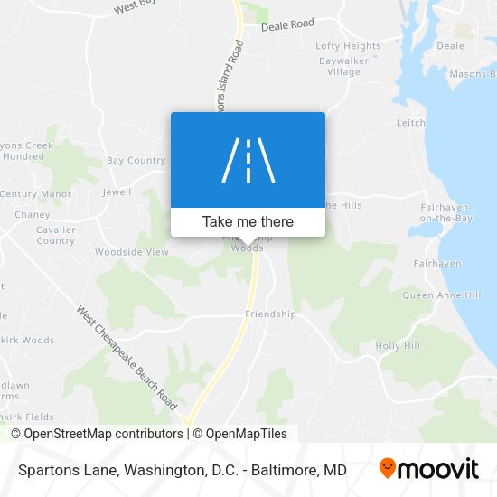 Mapa de Spartons Lane