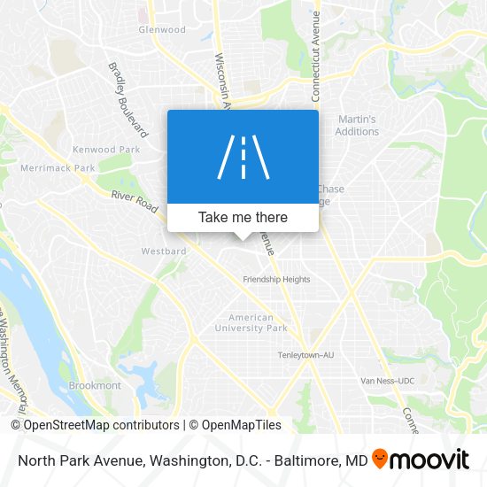 North Park Avenue map