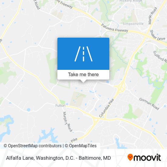 Mapa de Alfalfa Lane