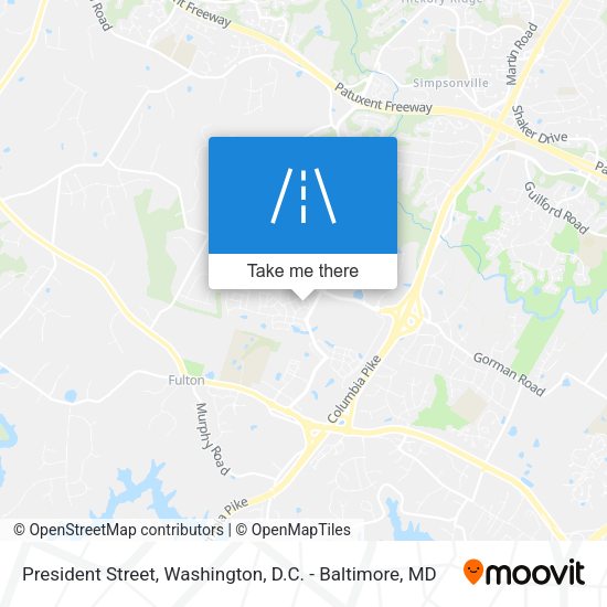 President Street map