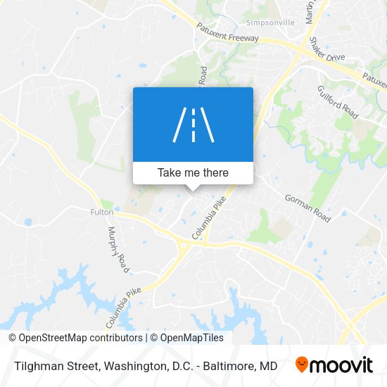 Tilghman Street map
