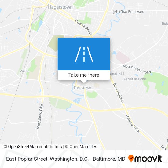 Mapa de East Poplar Street