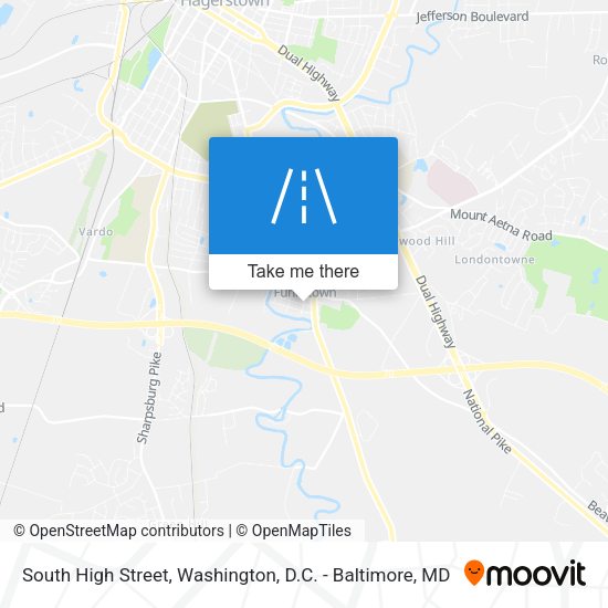 South High Street map