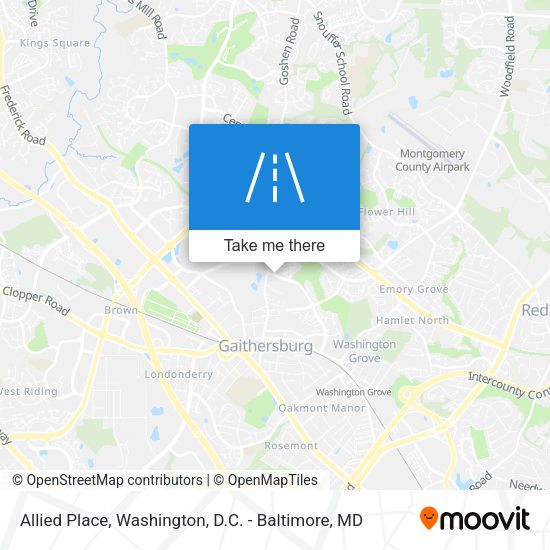 Allied Place map
