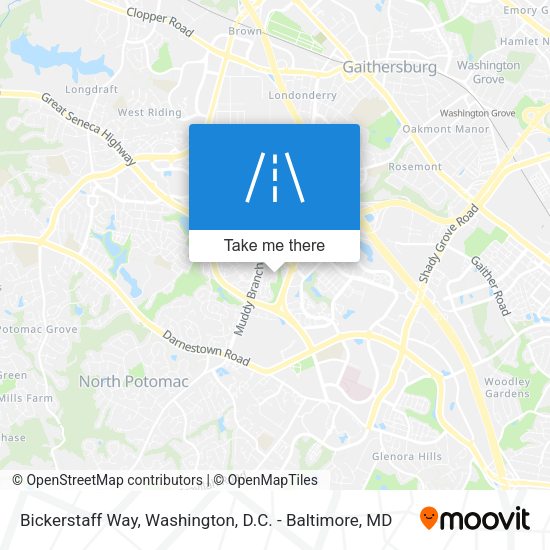 Bickerstaff Way map