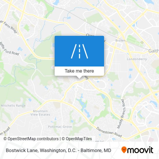 Mapa de Bostwick Lane