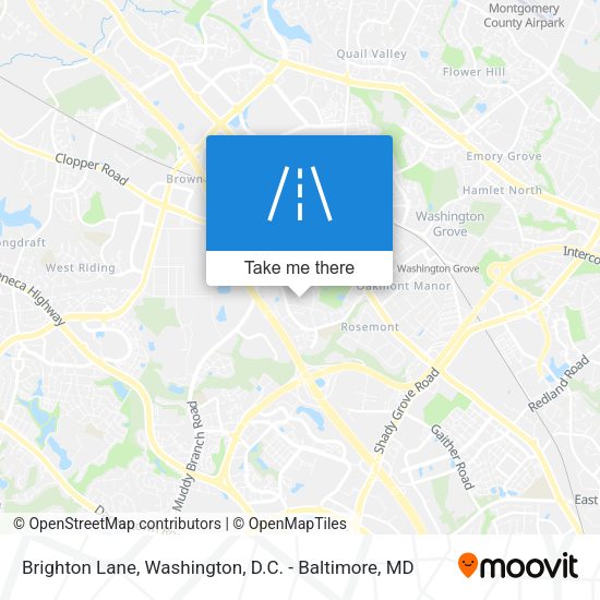 Brighton Lane map