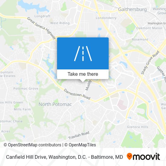 Canfield Hill Drive map