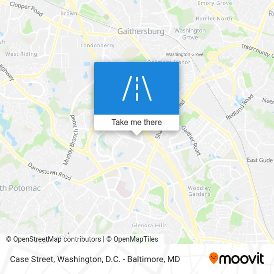 Case Street map
