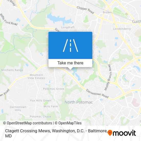 Clagett Crossing Mews map