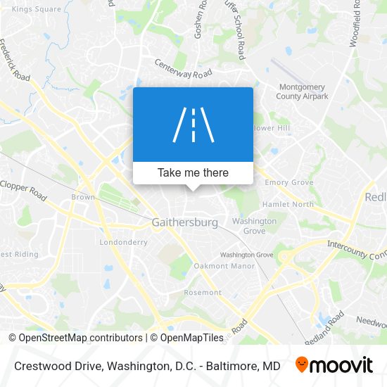 Mapa de Crestwood Drive