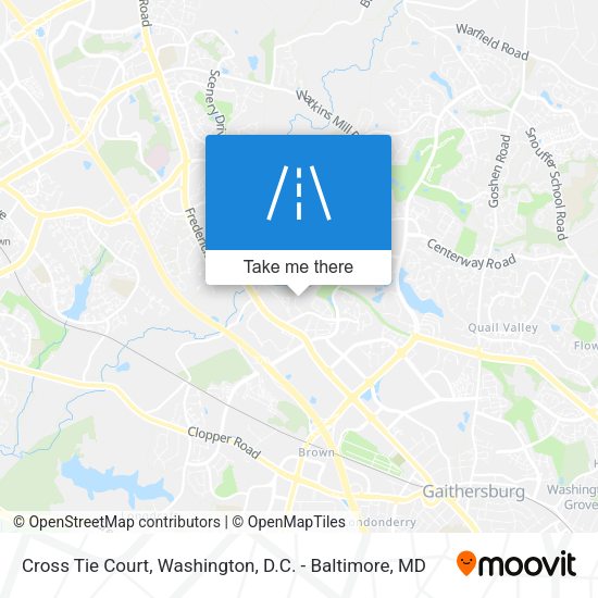Cross Tie Court map