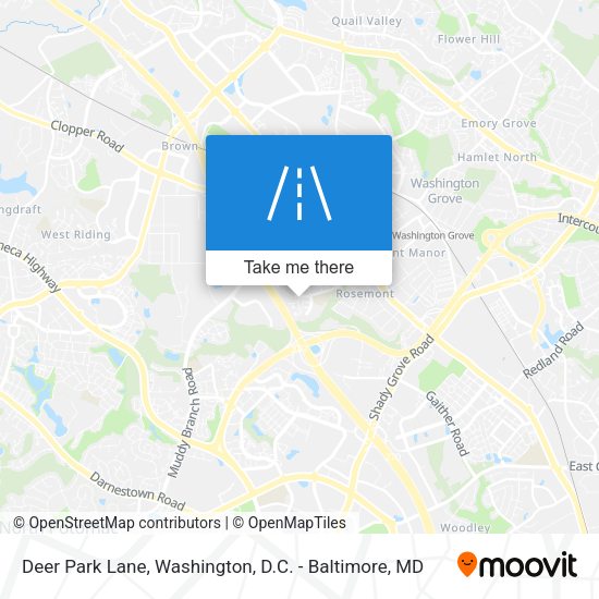 Deer Park Lane map