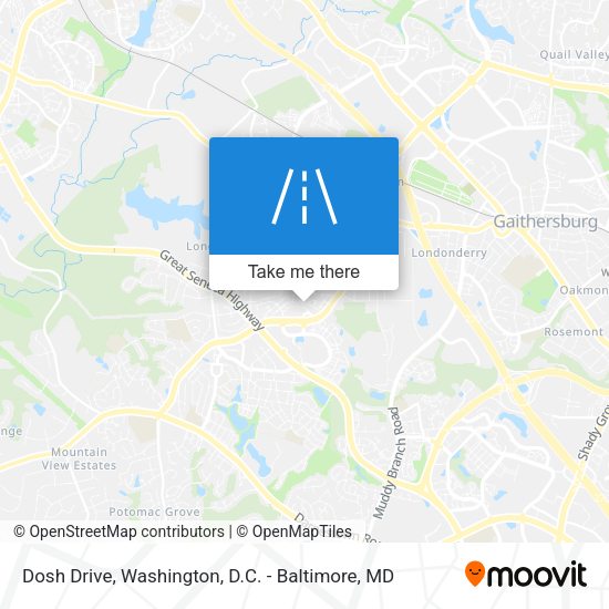 Dosh Drive map