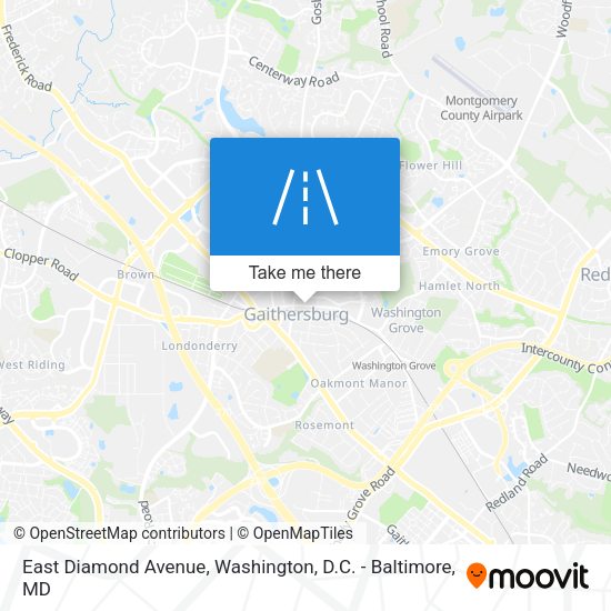 Mapa de East Diamond Avenue