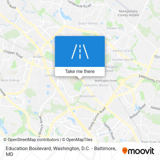 Education Boulevard map