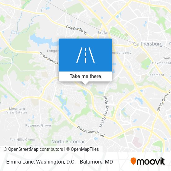 Mapa de Elmira Lane