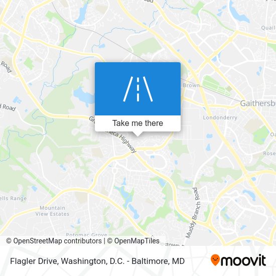 Flagler Drive map