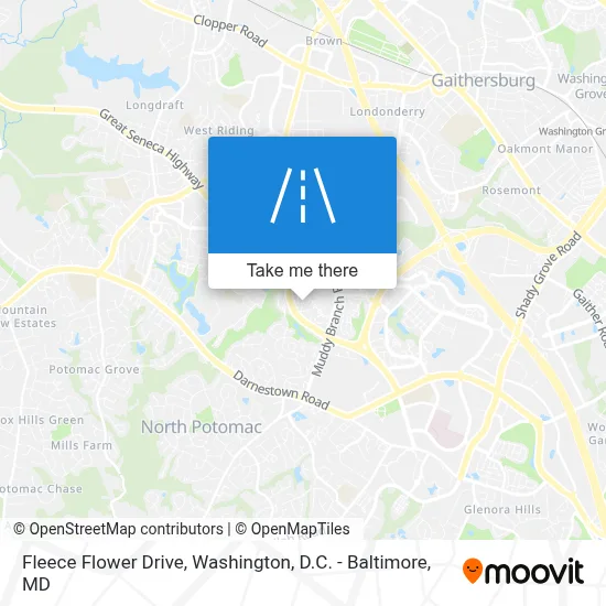 Fleece Flower Drive map