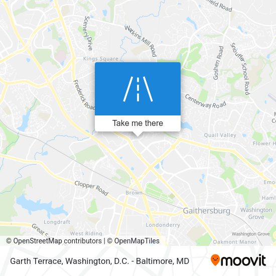 Garth Terrace map