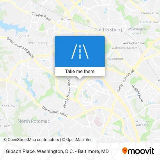Gibson Place map