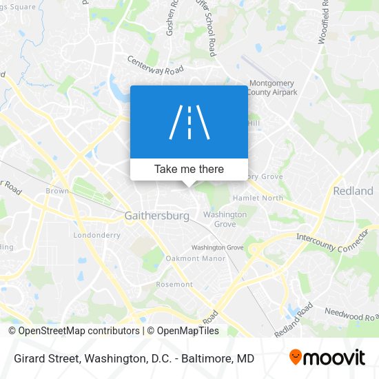 Girard Street map