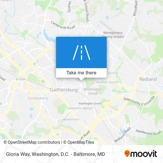 Gloria Way map