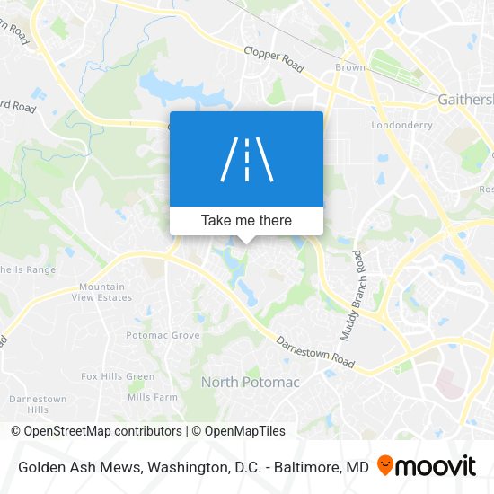 Golden Ash Mews map