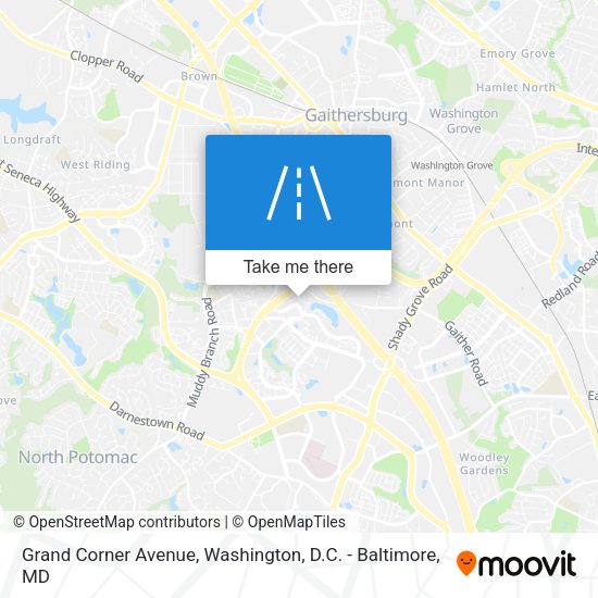 Mapa de Grand Corner Avenue