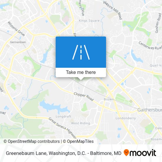 Greenebaum Lane map