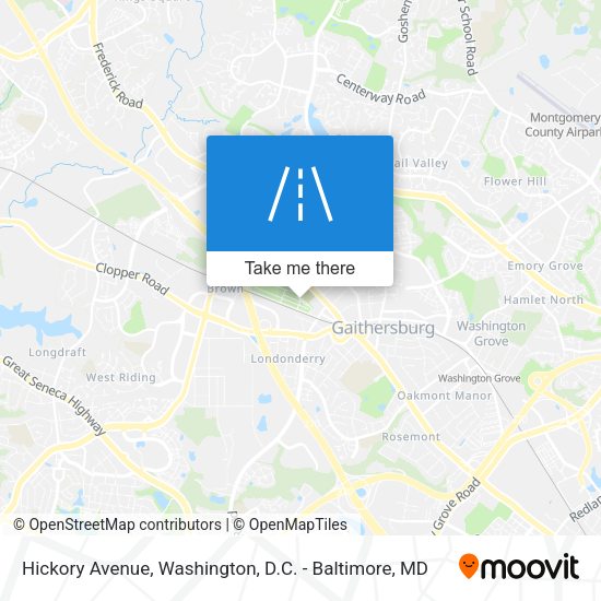 Mapa de Hickory Avenue