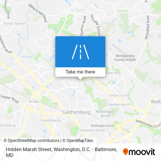 Hidden Marsh Street map