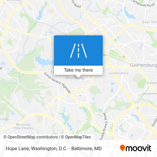 Hope Lane map