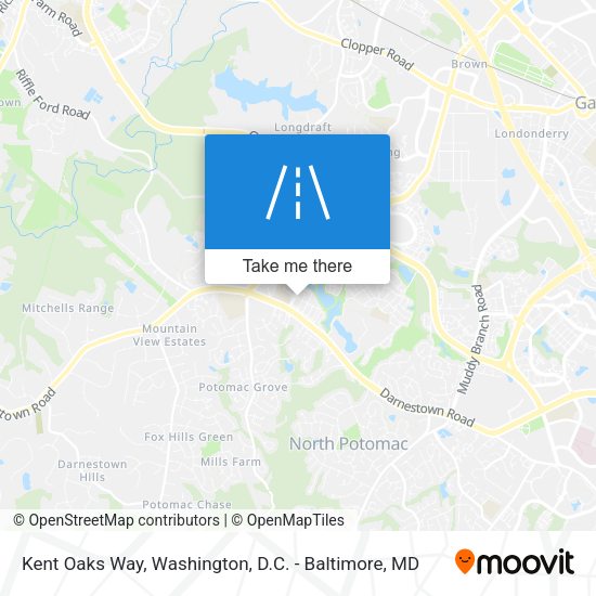 Kent Oaks Way map