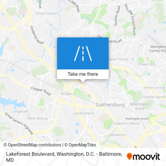 Lakeforest Boulevard map