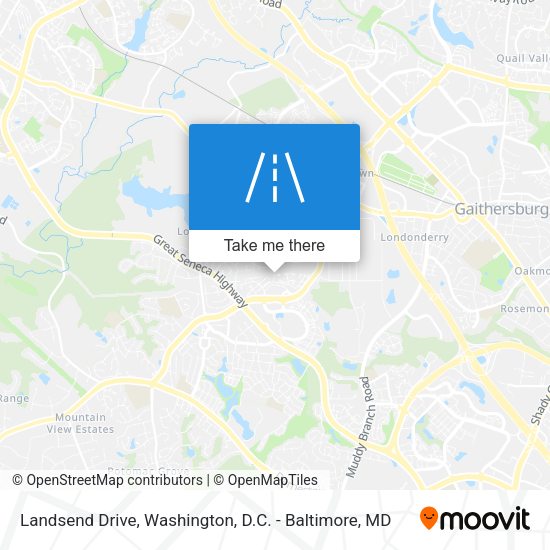 Landsend Drive map