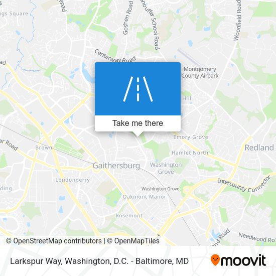 Larkspur Way map
