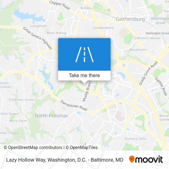Lazy Hollow Way map