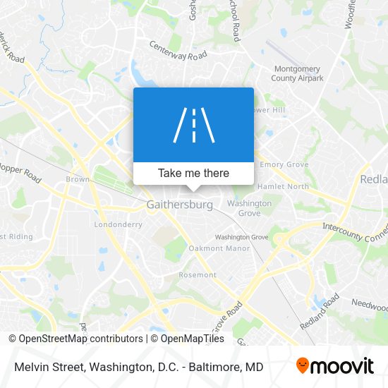 Melvin Street map
