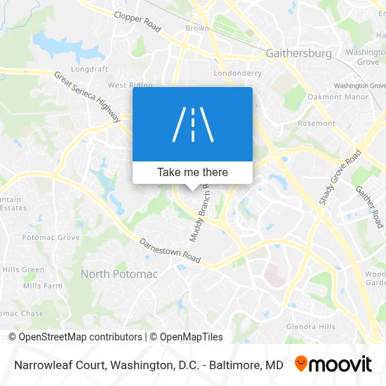 Narrowleaf Court map