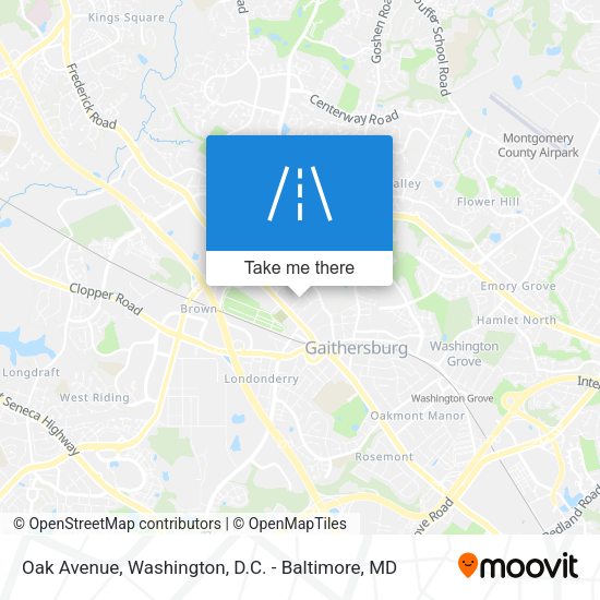 Mapa de Oak Avenue